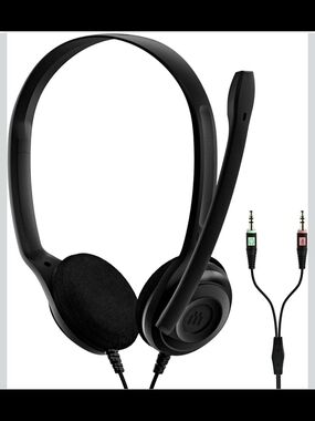 Sennheiser PC 3 Chat - Durable On-Ear Wired Headset - Noise Cancelling Microphon